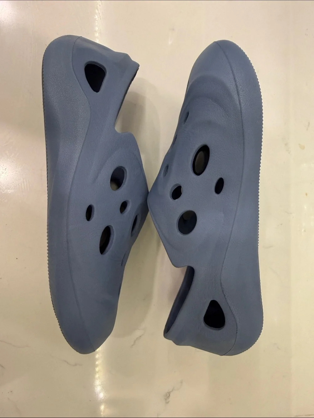 Zara Kids Blue Rubberized Clogs EU 36 Youth 4 Slip On Pool Water Shoes NWOT